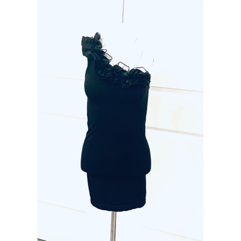 BEBE One-Shoulder Mini Dress-P/S - Picture 2 of 6